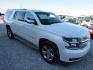 2015 White Chevrolet Suburban LTZ 1500 2WD (1GNSCKKC7FR) with an 5.3L V8 OHV 16V engine, Automatic transmission, located at 15016 S Hwy 231, Midland City, AL, 36350, (334) 983-3001, 31.306210, -85.495277 - Photo#0