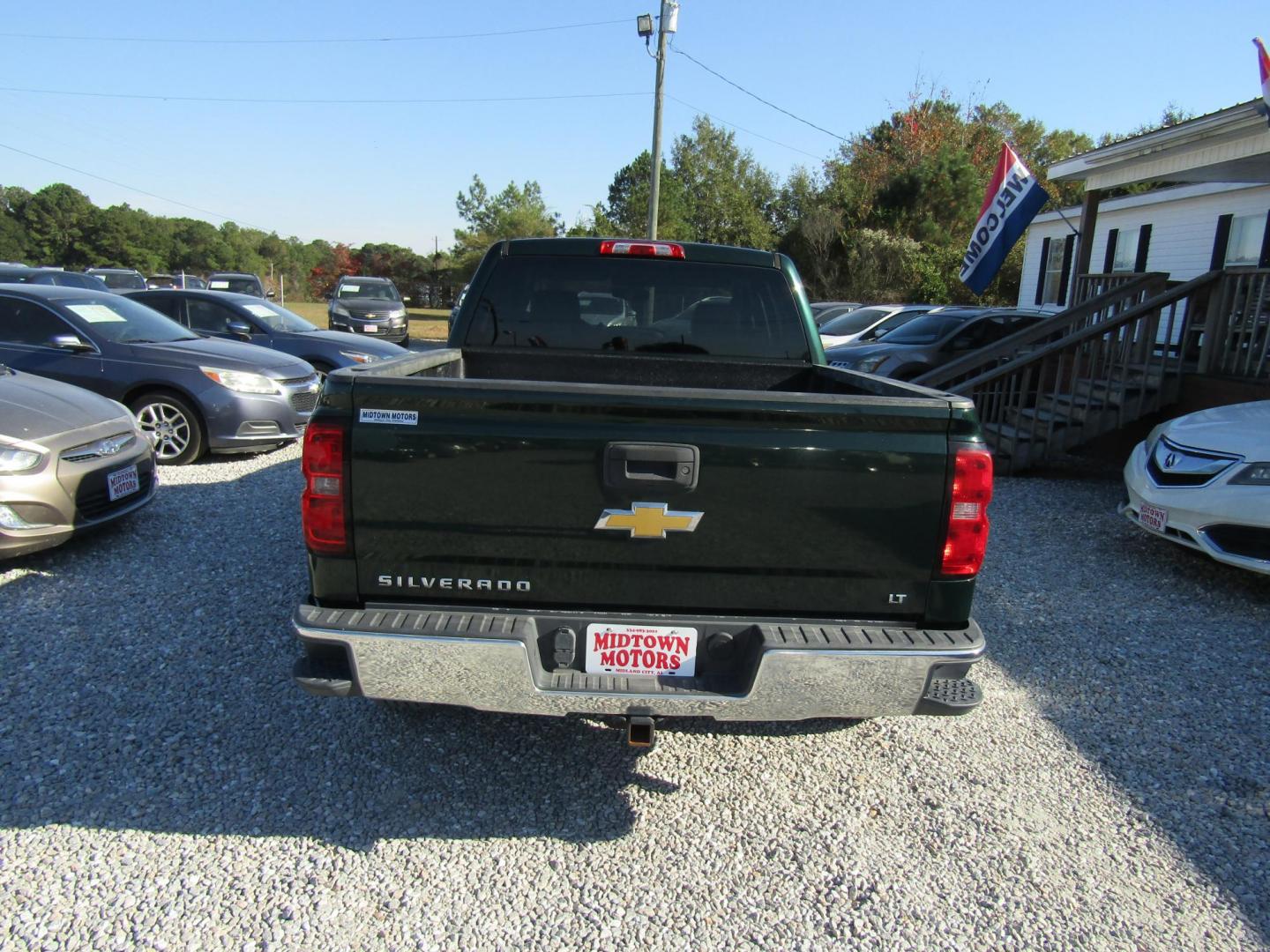 2015 GREEN Chevrolet Silverado 1500 LT Crew Cab 4WD (3GCUKREC0FG) with an 5.3L V8 OHV 16V engine, Automatic transmission, located at 15016 S Hwy 231, Midland City, AL, 36350, (334) 983-3001, 31.306210, -85.495277 - Photo#6