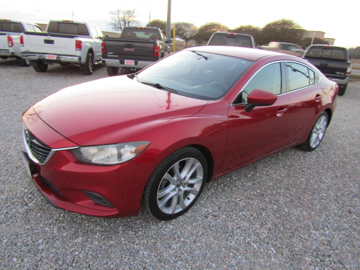 2016 Red Mazda Mazda6 i Touring (JM1GJ1V55G1) with an 2.5L L4 DOHC 16V engine, Automatic transmission, located at 15016 S Hwy 231, Midland City, AL, 36350, (334) 983-3001, 31.306210, -85.495277 - Photo#2
