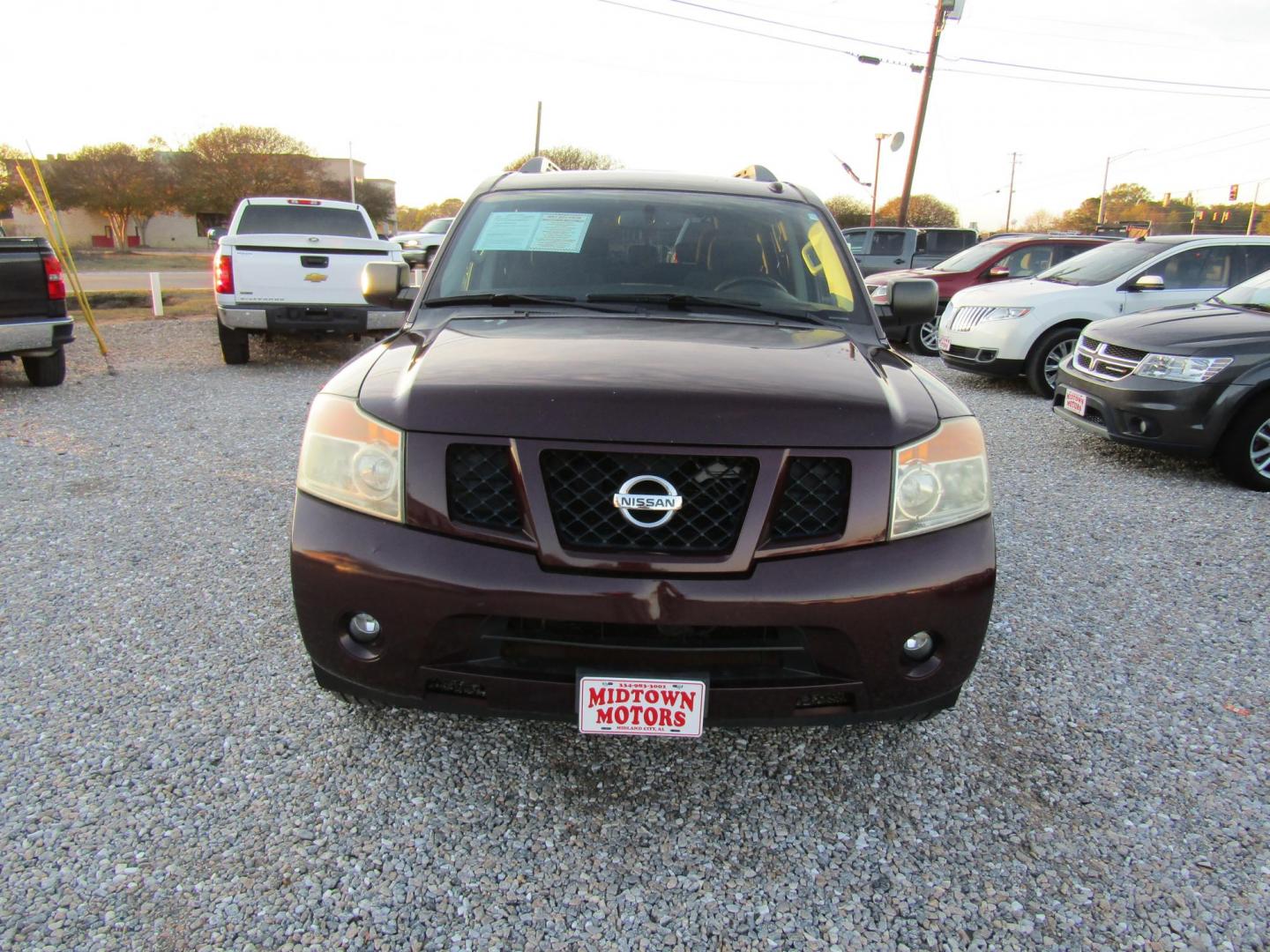 2014 Red Nissan Armada SL 2WD (5N1AA0ND3EN) with an 5.6L V8 DOHC 32V engine, Automatic transmission, located at 15016 S Hwy 231, Midland City, AL, 36350, (334) 983-3001, 31.306210, -85.495277 - Photo#1