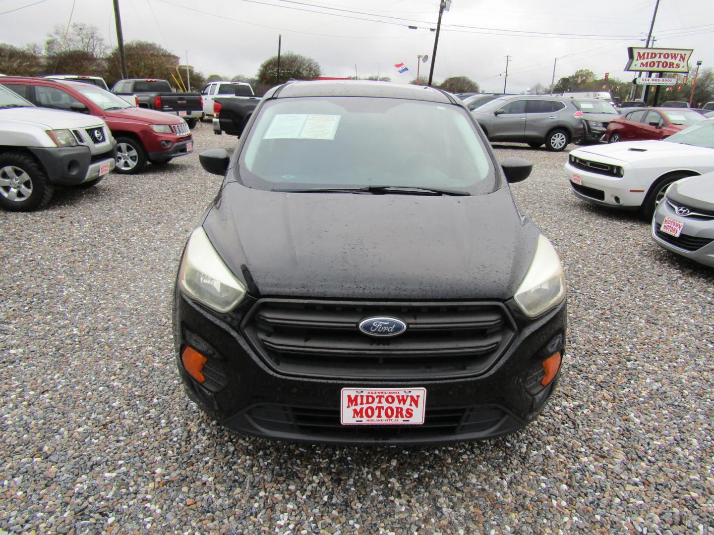 2017 Black Ford Escape S FWD (1FMCU0F75HU) with an 2.5L L4 DOHC 16V engine, Automatic transmission, located at 15016 S Hwy 231, Midland City, AL, 36350, (334) 983-3001, 31.306210, -85.495277 - Photo#1