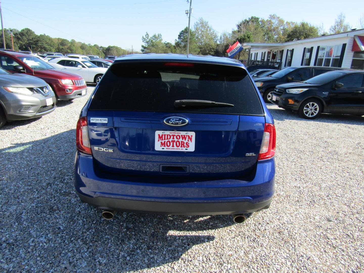 2014 Blue Ford Edge SEL FWD (2FMDK3JC3EB) with an 3.5L V6 DOHC 24V engine, Automatic transmission, located at 15016 S Hwy 231, Midland City, AL, 36350, (334) 983-3001, 31.306210, -85.495277 - Photo#6