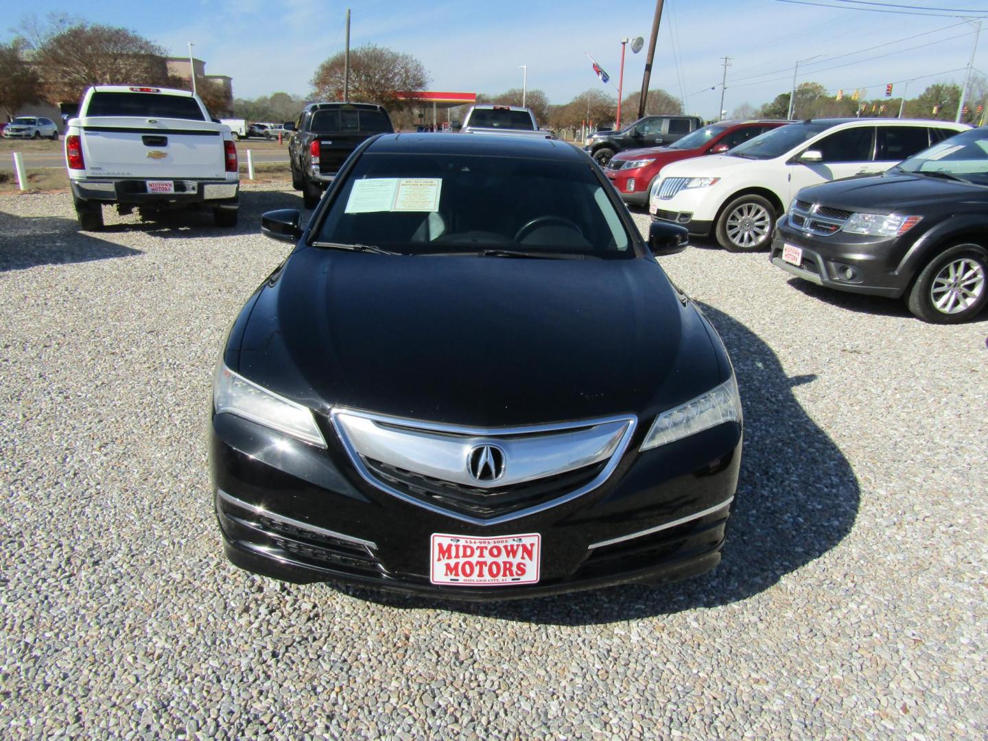2015 Black Acura TLX 9-Spd AT w/Technology Package (19UUB2F58FA) with an 3.5L V6 SOHC 24V engine, Automatic transmission, located at 15016 S Hwy 231, Midland City, AL, 36350, (334) 983-3001, 31.306210, -85.495277 - Photo#1