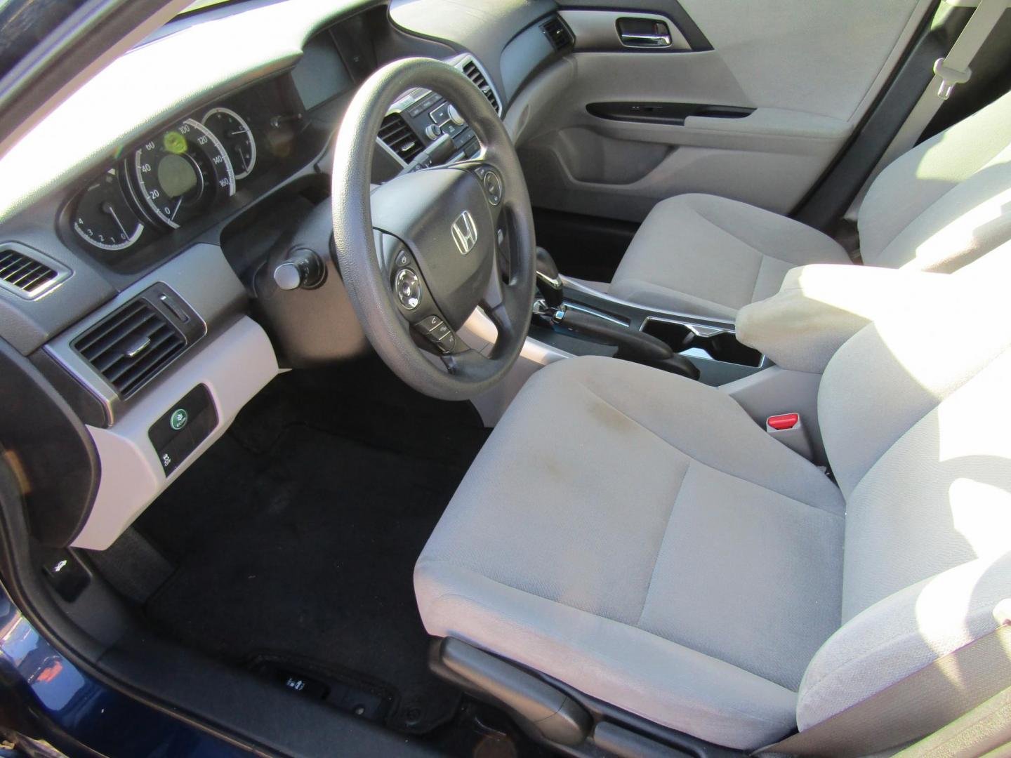 2013 Blue Honda Accord LX Sedan CVT (1HGCR2F32DA) with an 2.4L L4 DOHC 16V engine, Automatic transmission, located at 15016 S Hwy 231, Midland City, AL, 36350, (334) 983-3001, 31.306210, -85.495277 - Photo#3