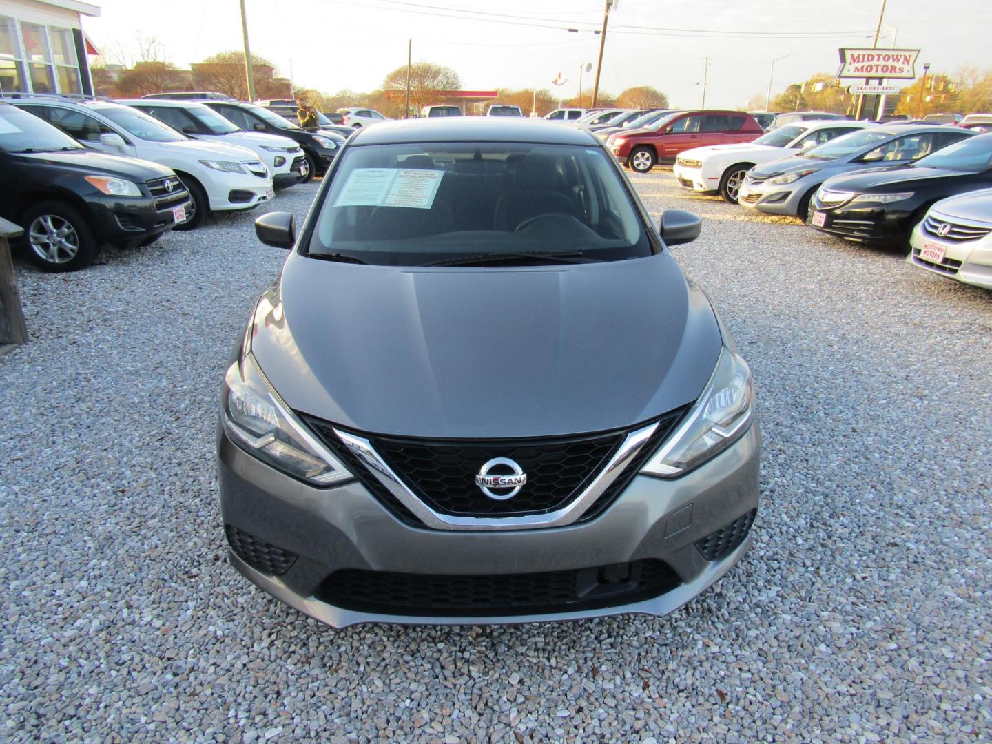 2019 Gray Nissan Sentra S CVT (3N1AB7AP9KY) with an 1.8L L4 SFI DOHC 16V engine, Automatic transmission, located at 15016 S Hwy 231, Midland City, AL, 36350, (334) 983-3001, 31.306210, -85.495277 - Photo#1