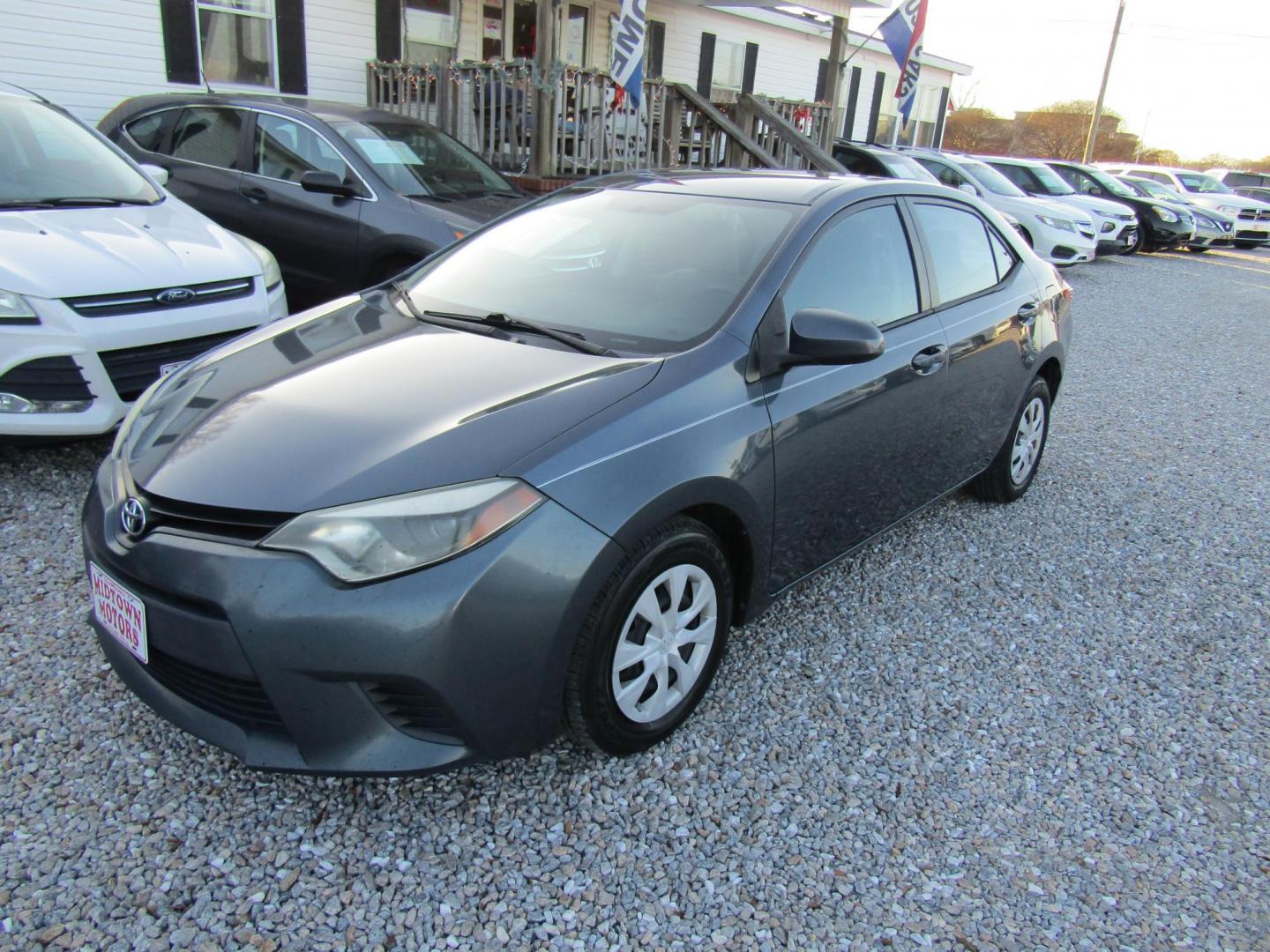 2015 Gray Toyota Corolla L 4-Speed AT (2T1BURHE0FC) with an 1.8L L4 DOHC 16V engine, Automatic transmission, located at 15016 S Hwy 231, Midland City, AL, 36350, (334) 983-3001, 31.306210, -85.495277 - Photo#2