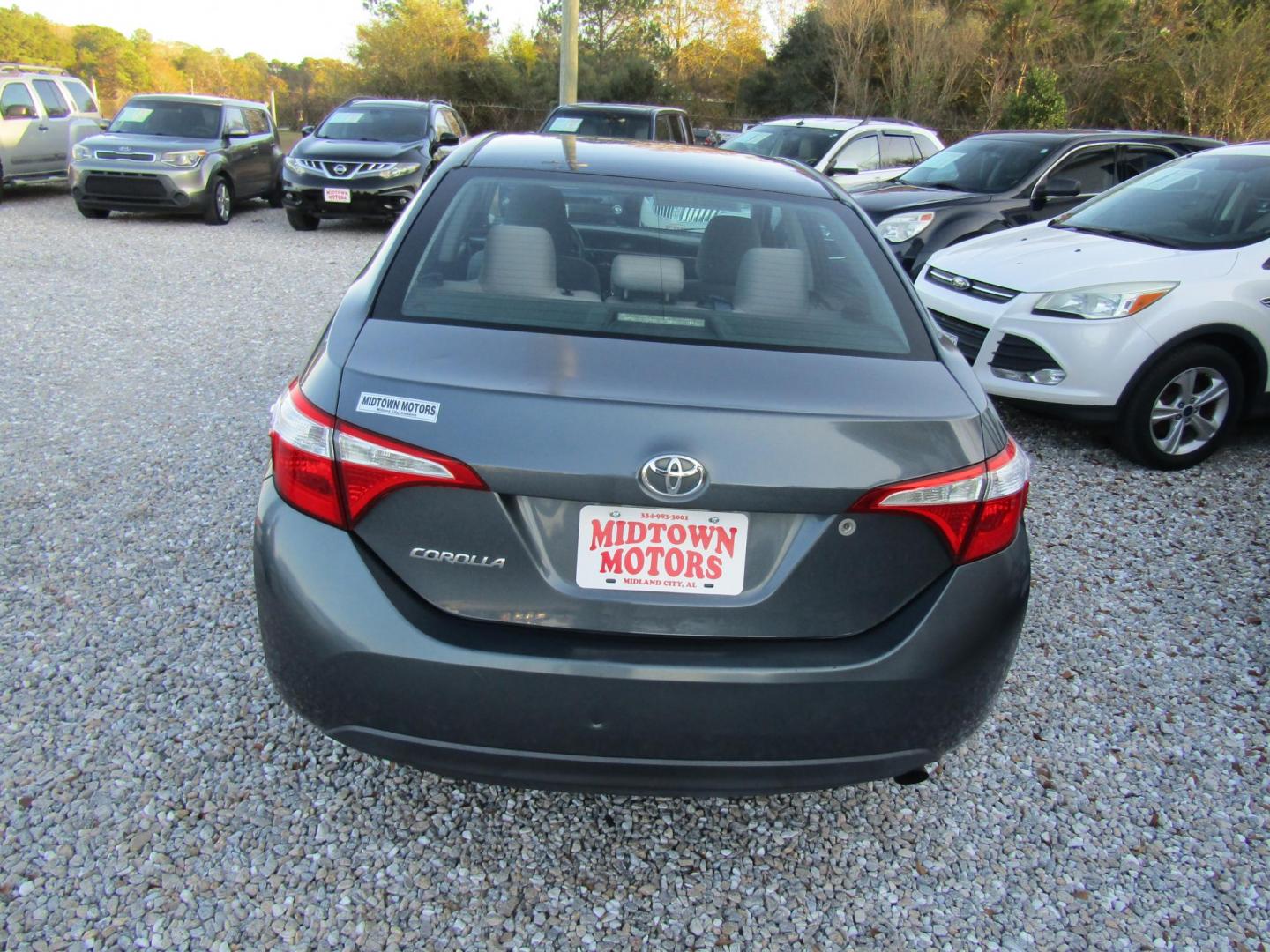 2015 Gray Toyota Corolla L 4-Speed AT (2T1BURHE0FC) with an 1.8L L4 DOHC 16V engine, Automatic transmission, located at 15016 S Hwy 231, Midland City, AL, 36350, (334) 983-3001, 31.306210, -85.495277 - Photo#6