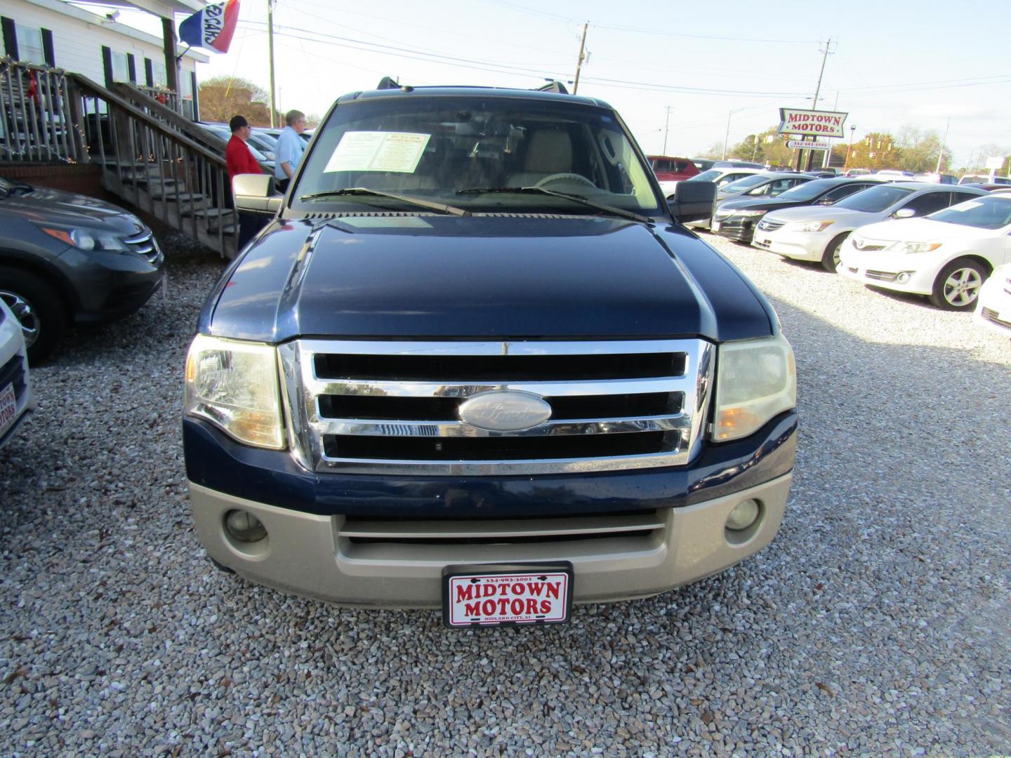 2010 Blue Ford Expedition Eddie Bauer 2WD (1FMJU1H57AE) with an 5.4L V8 SOHC 16V engine, Automatic transmission, located at 15016 S Hwy 231, Midland City, AL, 36350, (334) 983-3001, 31.306210, -85.495277 - Photo#1