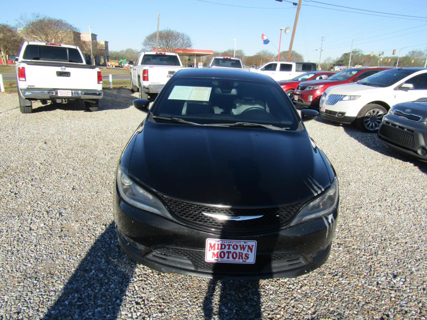 2016 Black Chrysler 200 S (1C3CCCBG7GN) with an 3.6L V6 DOHC 24V FFV engine, Automatic transmission, located at 15016 S Hwy 231, Midland City, AL, 36350, (334) 983-3001, 31.306210, -85.495277 - Photo#1