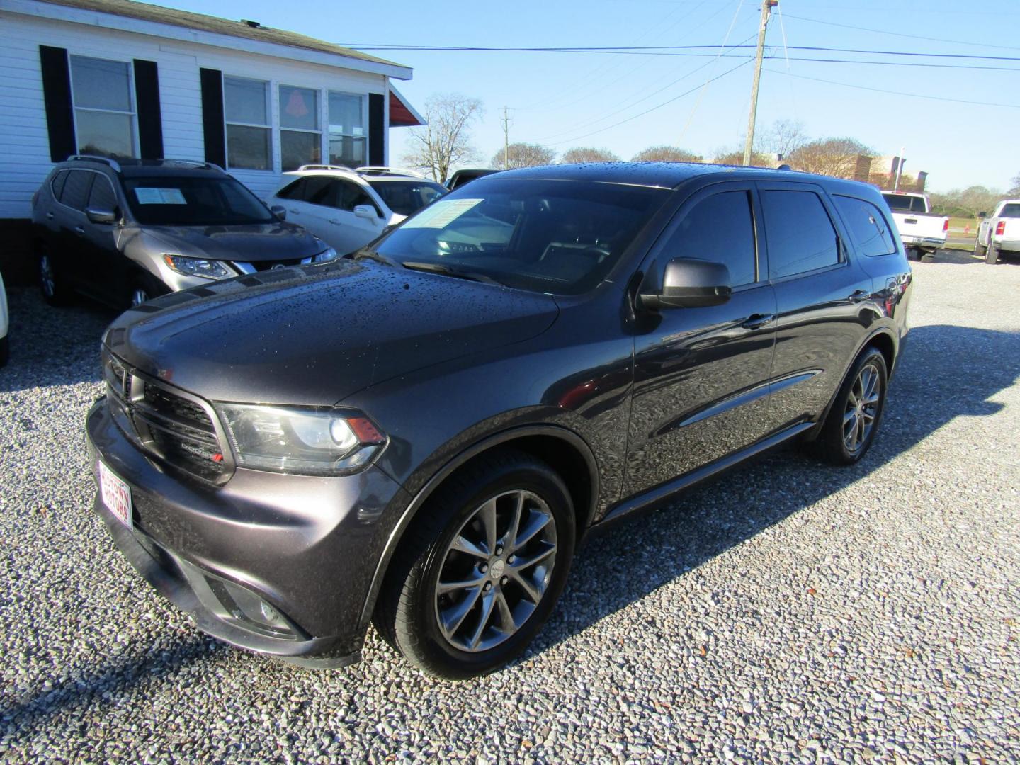 2015 Gray Dodge Durango SXT RWD (1C4RDHAG5FC) with an 3.6L V6 DOHC 24V engine, Automatic transmission, located at 15016 S Hwy 231, Midland City, AL, 36350, (334) 983-3001, 31.306210, -85.495277 - Photo#2