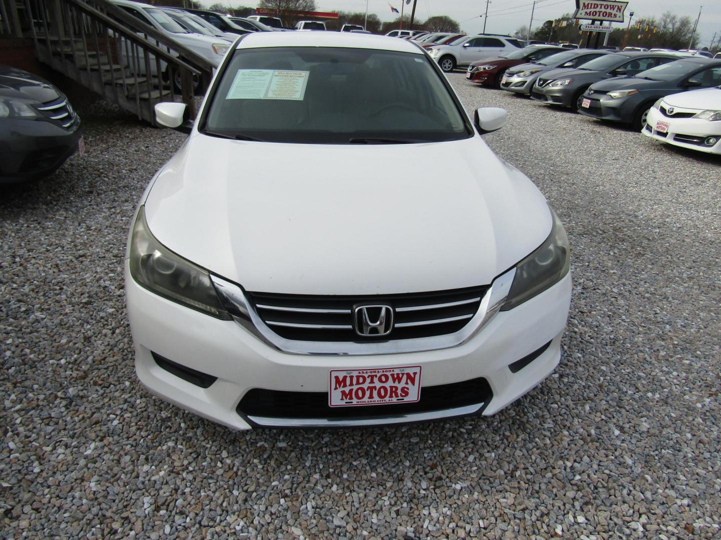 2014 White Honda Accord LX Sedan CVT (1HGCR2F33EA) with an 2.4L L4 DOHC 16V engine, Automatic transmission, located at 15016 S Hwy 231, Midland City, AL, 36350, (334) 983-3001, 31.306210, -85.495277 - Photo#0