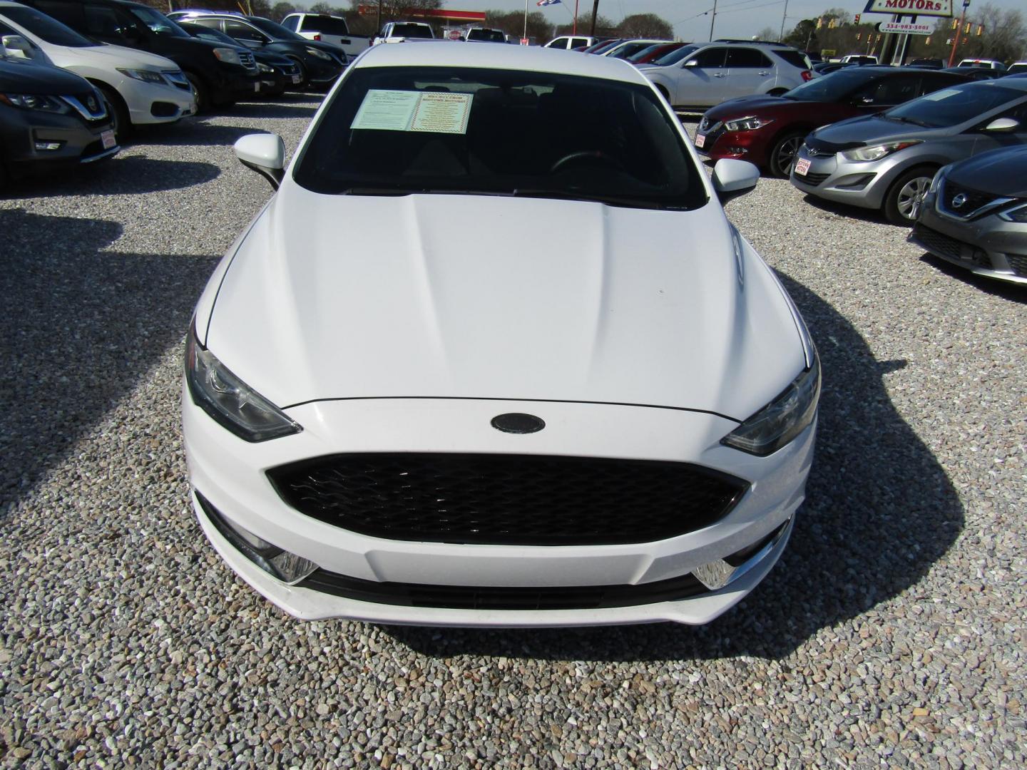 2018 White Ford Fusion S (3FA6P0G72JR) with an 2.5L L4 DOHC 16V engine, Automatic transmission, located at 15016 S Hwy 231, Midland City, AL, 36350, (334) 983-3001, 31.306210, -85.495277 - Photo#1