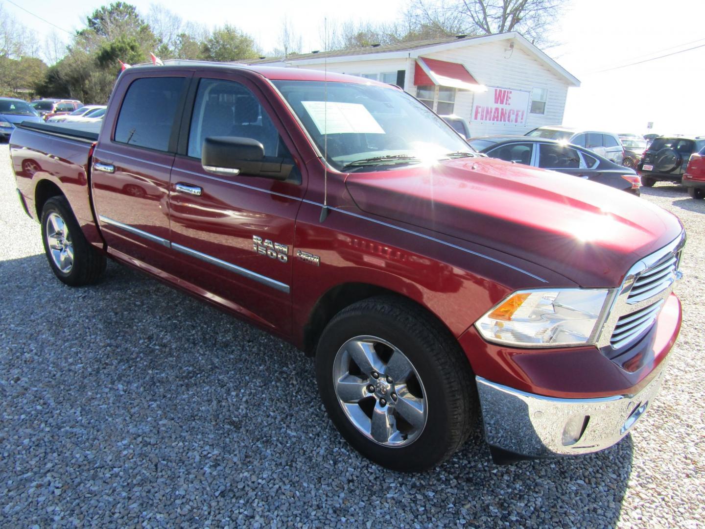 2015 Red RAM 1500 SLT Crew Cab SWB 2WD (1C6RR6LT6FS) with an 5.7L V8 OHV 16V engine, Automatic transmission, located at 15016 S Hwy 231, Midland City, AL, 36350, (334) 983-3001, 31.306210, -85.495277 - Photo#0