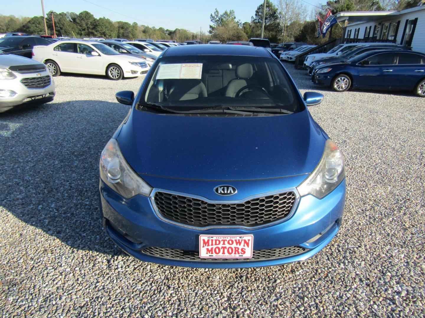 2015 Blue Kia Forte EX (KNAFX4A87F5) with an 2.0L L4 DOHC 16V engine, Automatic transmission, located at 15016 S Hwy 231, Midland City, AL, 36350, (334) 983-3001, 31.306210, -85.495277 - Photo#1