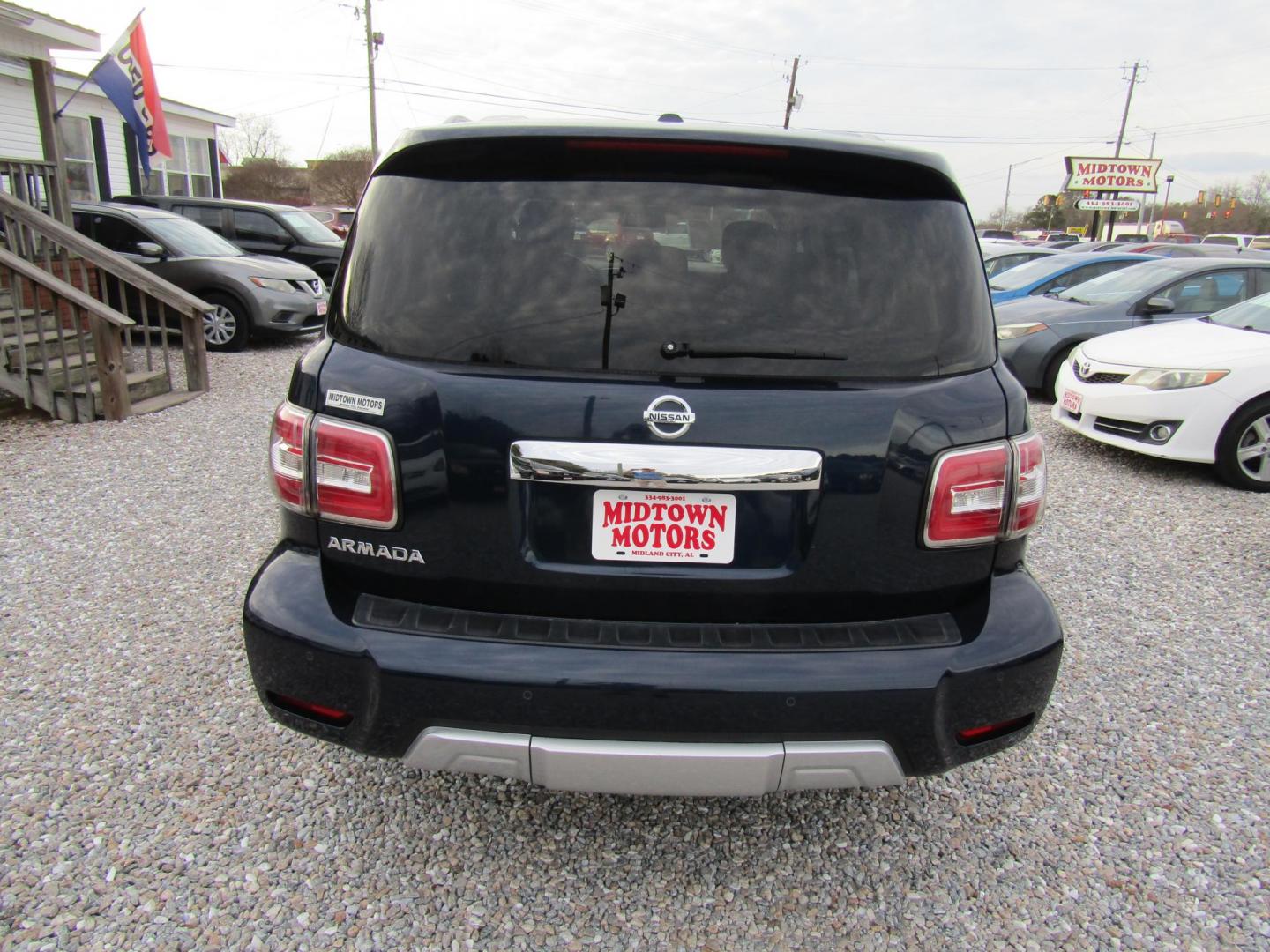 2018 Blue Nissan Armada Platinum 2WD (JN8AY2ND6J9) with an 5.6L V8 DOHC 32V engine, Automatic transmission, located at 15016 S Hwy 231, Midland City, AL, 36350, (334) 983-3001, 31.306210, -85.495277 - Photo#6