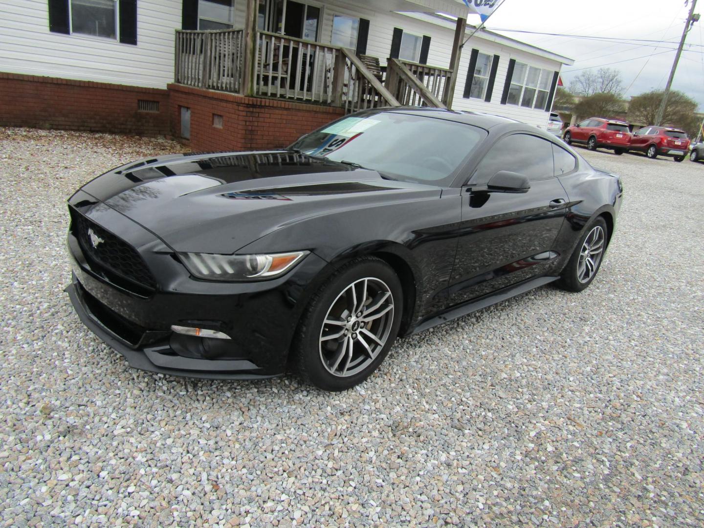 2017 Black Ford Mustang EcoBoost Coupe (1FA6P8TH5H5) with an 2.3L L4 DOHC 16V engine, Automatic transmission, located at 15016 S Hwy 231, Midland City, AL, 36350, (334) 983-3001, 31.306210, -85.495277 - Photo#2