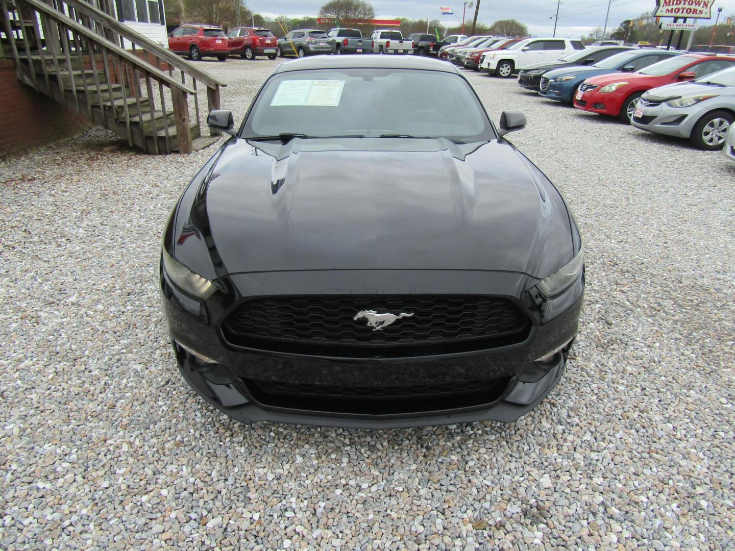 2017 Black Ford Mustang EcoBoost Coupe (1FA6P8TH5H5) with an 2.3L L4 DOHC 16V engine, Automatic transmission, located at 15016 S Hwy 231, Midland City, AL, 36350, (334) 983-3001, 31.306210, -85.495277 - Photo#1