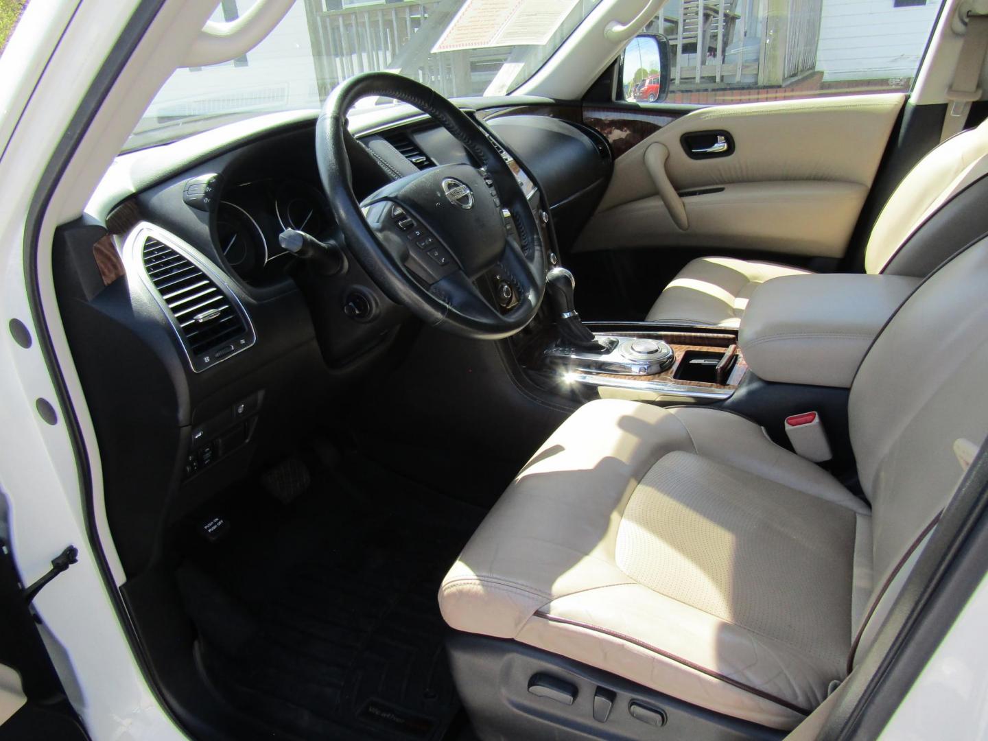 2018 White Nissan Armada Platinum 2WD (JN8AY2ND5J9) with an 5.6L V8 DOHC 32V engine, Automatic transmission, located at 15016 S Hwy 231, Midland City, AL, 36350, (334) 983-3001, 31.306210, -85.495277 - Photo#3