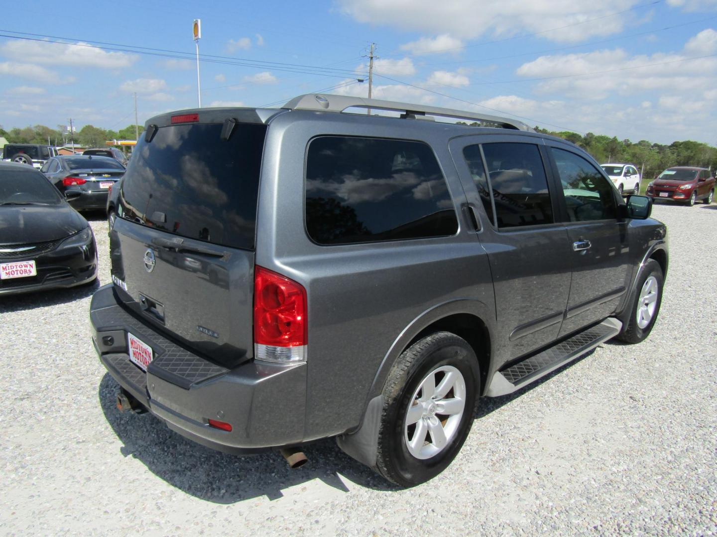 2014 Gray Nissan Armada SL 2WD (5N1BA0ND3EN) with an 5.6L V8 DOHC 32V FFV engine, 5-Speed Automatic transmission, located at 15016 S Hwy 231, Midland City, AL, 36350, (334) 983-3001, 31.306210, -85.495277 - Photo#7