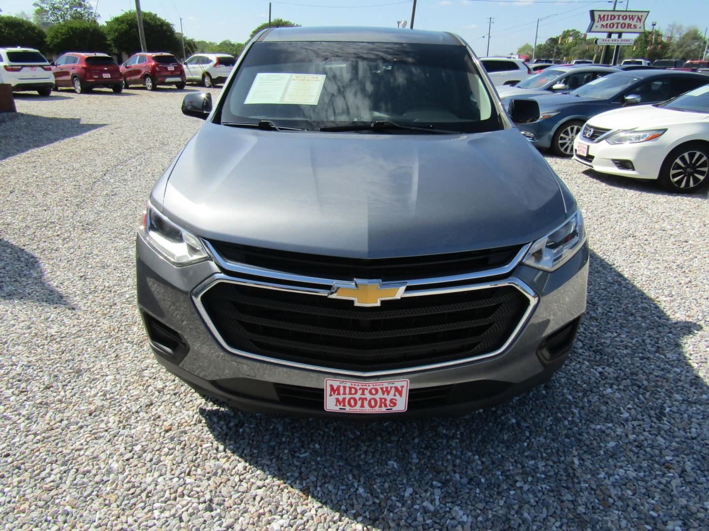 2019 Gray Chevrolet Traverse LS FWD (1GNERFKW6KJ) with an 3.6L V6 DOHC 24V engine, Automatic transmission, located at 15016 S Hwy 231, Midland City, AL, 36350, (334) 983-3001, 31.306210, -85.495277 - Photo#1