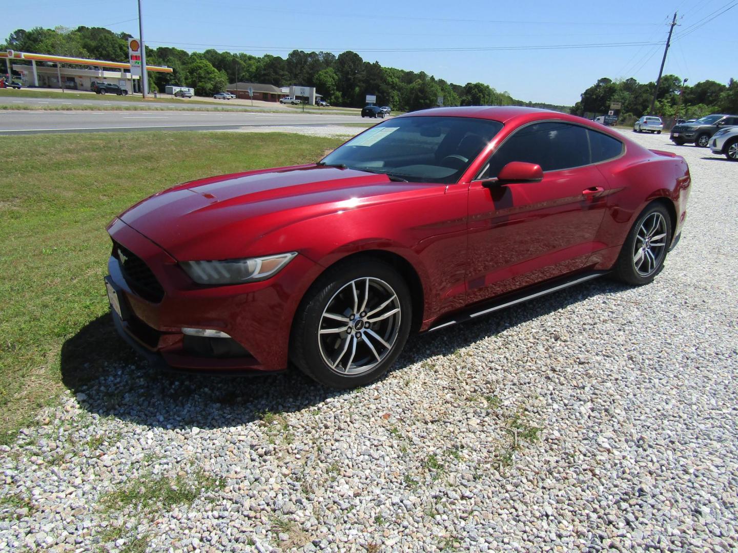 2017 Red Ford Mustang EcoBoost Coupe (1FA6P8TH8H5) with an 2.3L L4 DOHC 16V engine, Automatic transmission, located at 15016 S Hwy 231, Midland City, AL, 36350, (334) 983-3001, 31.306210, -85.495277 - Photo#2