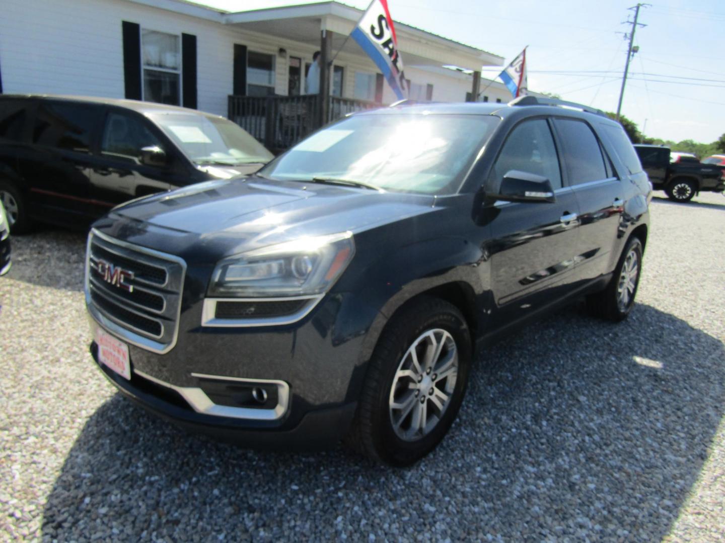 2015 Blue GMC Acadia SLT-1 FWD (1GKKRRKD9FJ) with an 3.6L V6 DOHC 24V engine, Automatic transmission, located at 15016 S Hwy 231, Midland City, AL, 36350, (334) 983-3001, 31.306210, -85.495277 - Photo#2