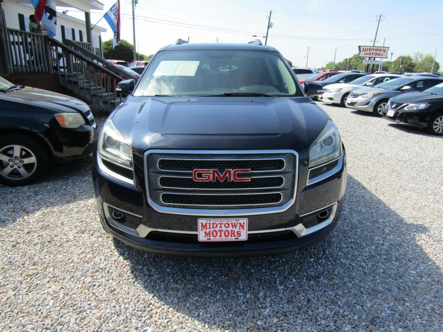 2015 Blue GMC Acadia SLT-1 FWD (1GKKRRKD9FJ) with an 3.6L V6 DOHC 24V engine, Automatic transmission, located at 15016 S Hwy 231, Midland City, AL, 36350, (334) 983-3001, 31.306210, -85.495277 - Photo#1