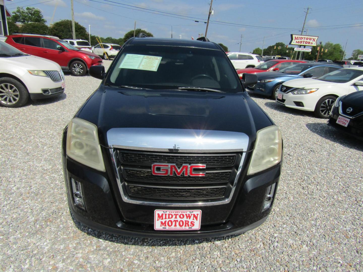2011 Black GMC Terrain SLE2 FWD (2CTALSEC5B6) with an 2.4L L4 DOHC 16V engine, Automatic transmission, located at 15016 S Hwy 231, Midland City, AL, 36350, (334) 983-3001, 31.306210, -85.495277 - Photo#0