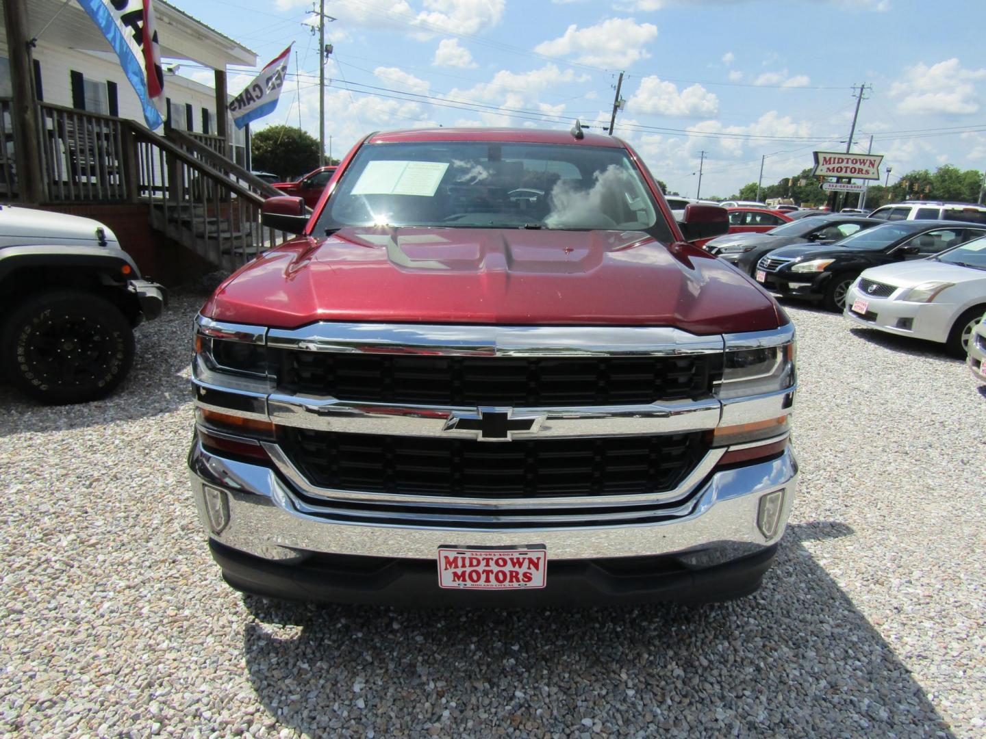 2017 Red Chevrolet Silverado 1500 LT Crew Cab 2WD (3GCPCREC0HG) with an 5.3L V8 OHV 16V engine, Automatic transmission, located at 15016 S Hwy 231, Midland City, AL, 36350, (334) 983-3001, 31.306210, -85.495277 - Photo#1