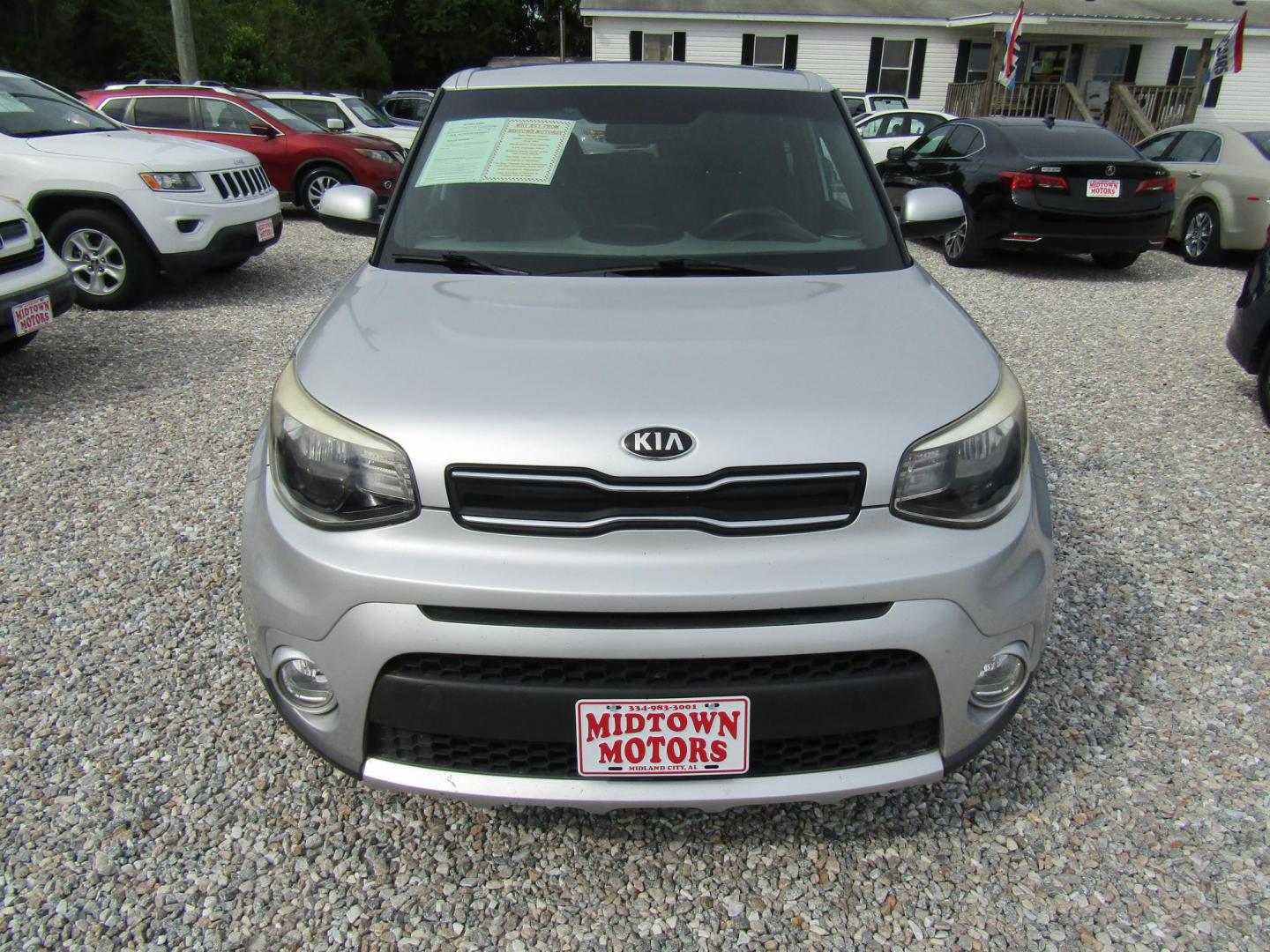 2018 Silver Kia Soul + (KNDJP3A53J7) with an 2.0L L4 DOHC 16V engine, Automatic transmission, located at 15016 S Hwy 231, Midland City, AL, 36350, (334) 983-3001, 31.306210, -85.495277 - Photo#1