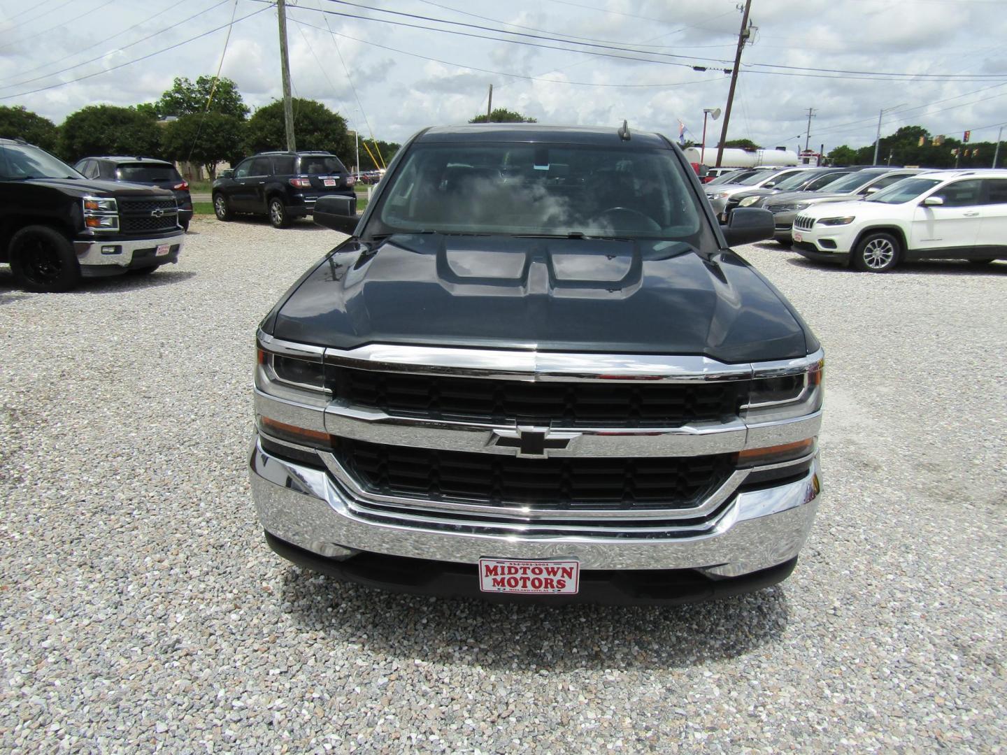 2019 Black Chevrolet Silverado 1500 Work Truck Double Cab 2WD (2GCRCPECXK1) with an 5.3L V8 OHV 16V engine, Automatic transmission, located at 15016 S Hwy 231, Midland City, AL, 36350, (334) 983-3001, 31.306210, -85.495277 - Photo#1