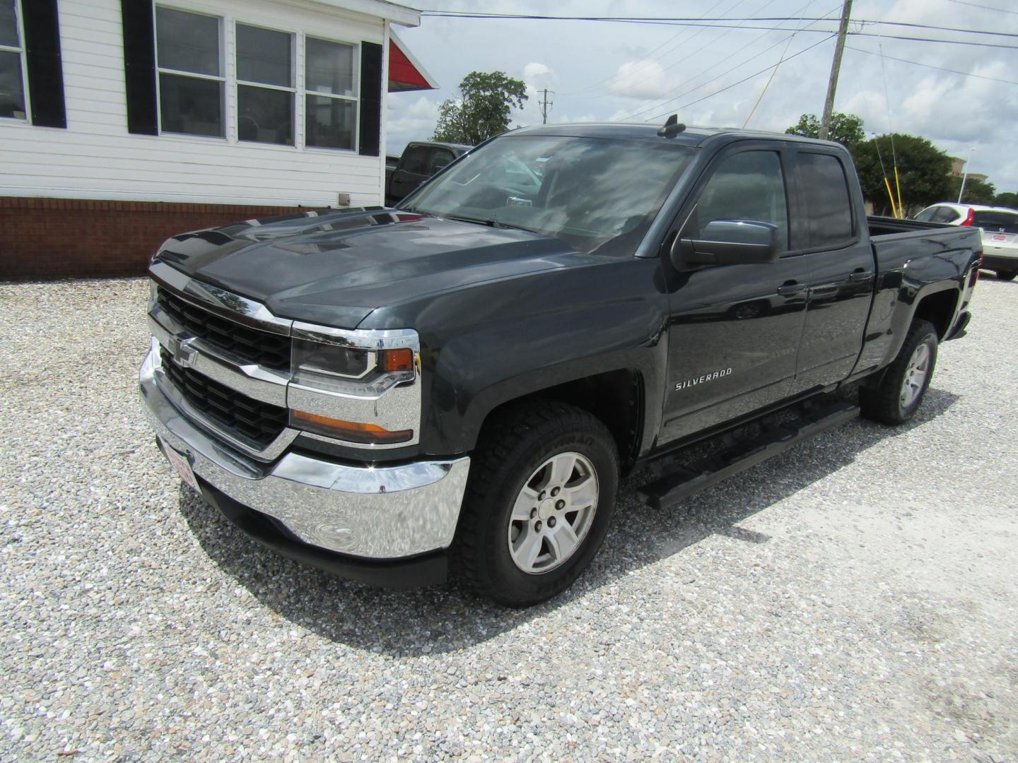 2019 Black Chevrolet Silverado 1500 Work Truck Double Cab 2WD (2GCRCPECXK1) with an 5.3L V8 OHV 16V engine, Automatic transmission, located at 15016 S Hwy 231, Midland City, AL, 36350, (334) 983-3001, 31.306210, -85.495277 - Photo#2
