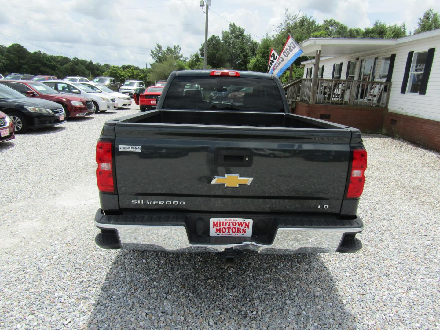 2019 Black Chevrolet Silverado 1500 Work Truck Double Cab 2WD (2GCRCPECXK1) with an 5.3L V8 OHV 16V engine, Automatic transmission, located at 15016 S Hwy 231, Midland City, AL, 36350, (334) 983-3001, 31.306210, -85.495277 - Photo#6