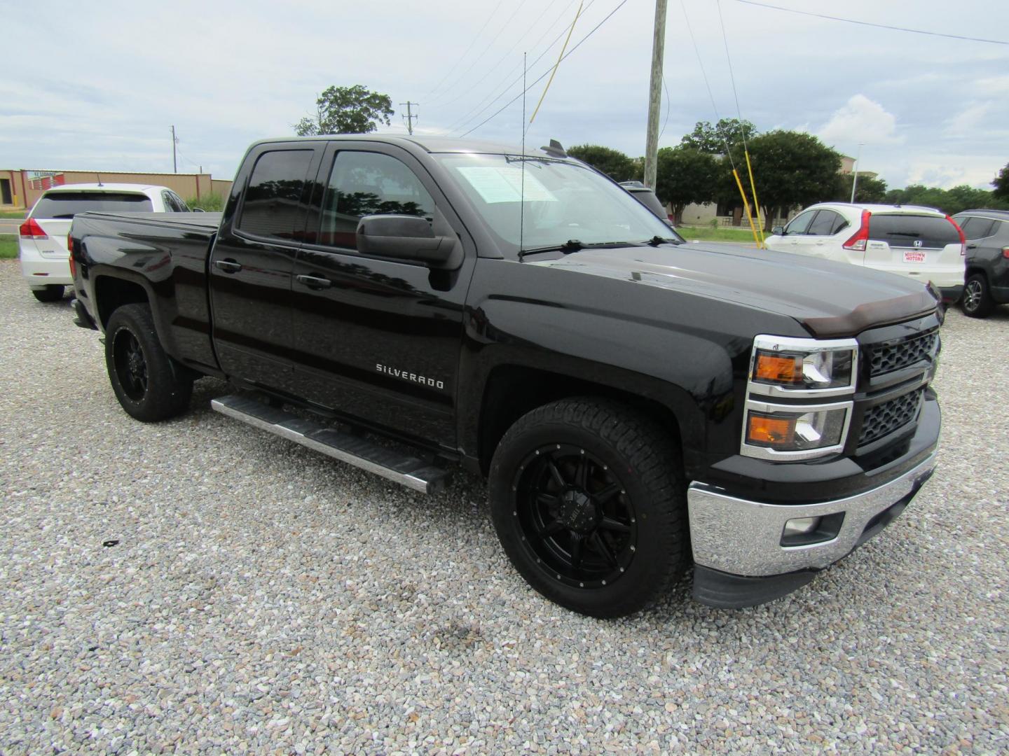 2015 Black Chevrolet Silverado 1500 LT Double Cab 2WD (1GCRCRECXFZ) with an 5.3L V8 OHV 16V engine, Automatic transmission, located at 15016 S Hwy 231, Midland City, AL, 36350, (334) 983-3001, 31.306210, -85.495277 - Photo#0