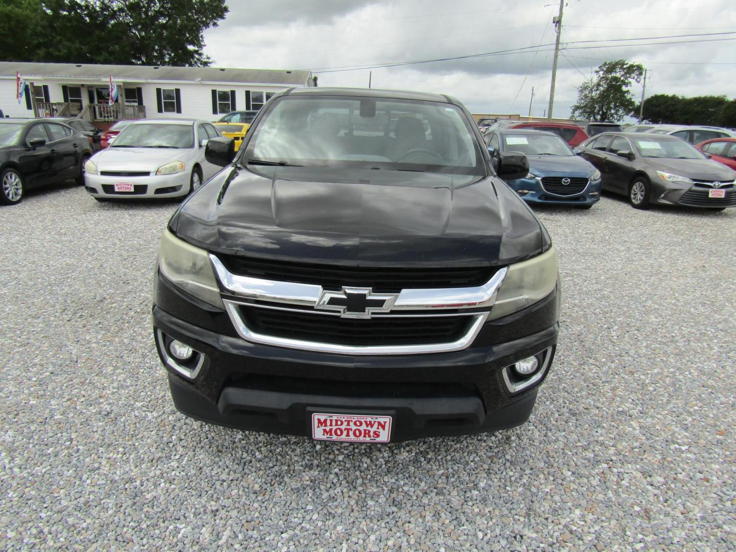 2017 Black Chevrolet Colorado LT Crew Cab 2WD Long Box (1GCGSCEN5H1) with an 3.6L V6 DOHC 24V GAS engine, Automatic transmission, located at 15016 S Hwy 231, Midland City, AL, 36350, (334) 983-3001, 31.306210, -85.495277 - Photo#1