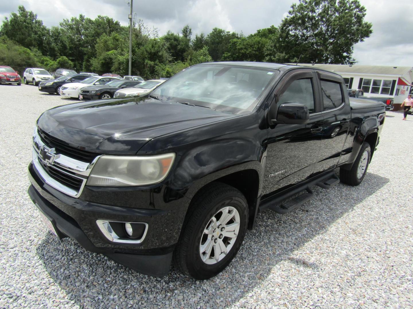2017 Black Chevrolet Colorado LT Crew Cab 2WD Long Box (1GCGSCEN5H1) with an 3.6L V6 DOHC 24V GAS engine, Automatic transmission, located at 15016 S Hwy 231, Midland City, AL, 36350, (334) 983-3001, 31.306210, -85.495277 - Photo#2