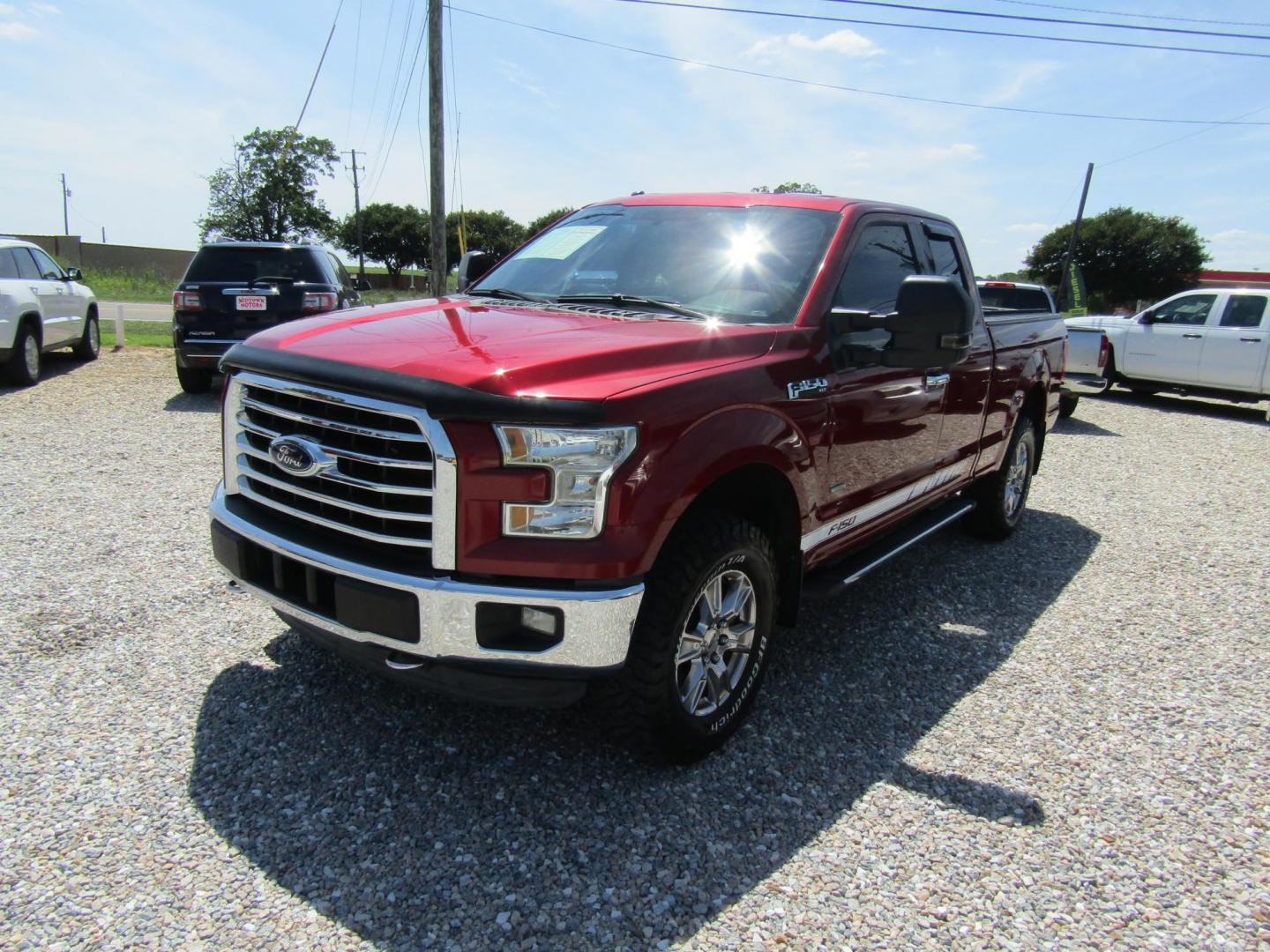 2015 Red Ford F-150 Lariat SuperCab 6.5-ft. Bed 4WD (1FTEX1EP1FF) with an 2.7L V6 DOHC 24V engine, Automatic transmission, located at 15016 S Hwy 231, Midland City, AL, 36350, (334) 983-3001, 31.306210, -85.495277 - Photo#1