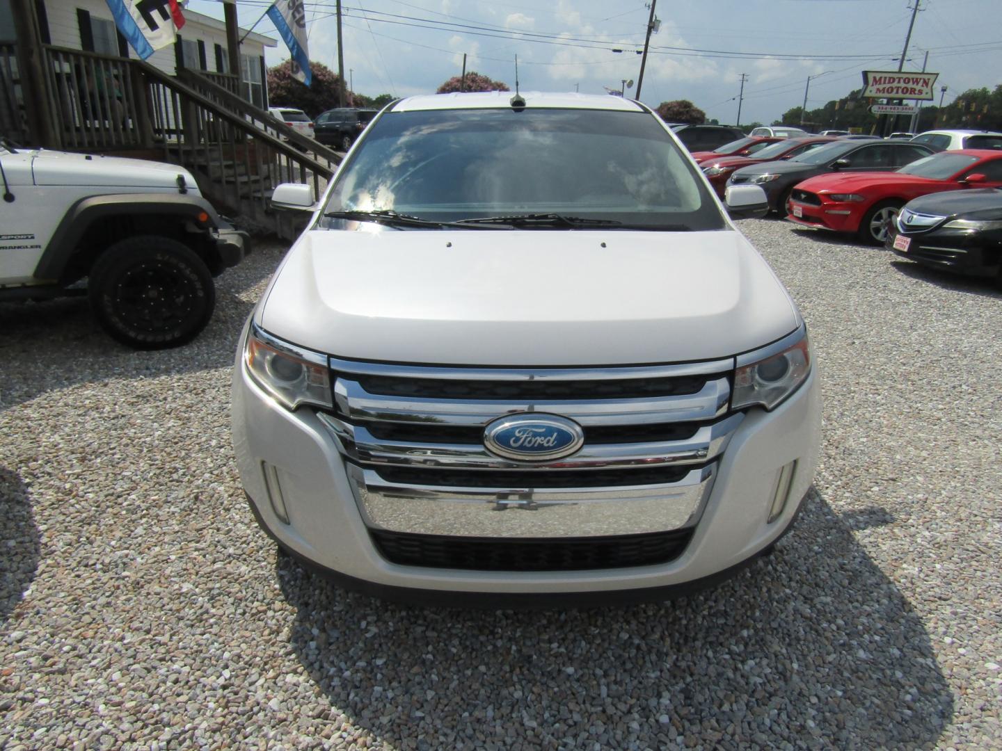 2013 White Ford Edge Sport FWD (2FMDK3AK2DB) with an 3.7L V6 DOHC 24V engine, Automatic transmission, located at 15016 S Hwy 231, Midland City, AL, 36350, (334) 983-3001, 31.306210, -85.495277- Photo#1