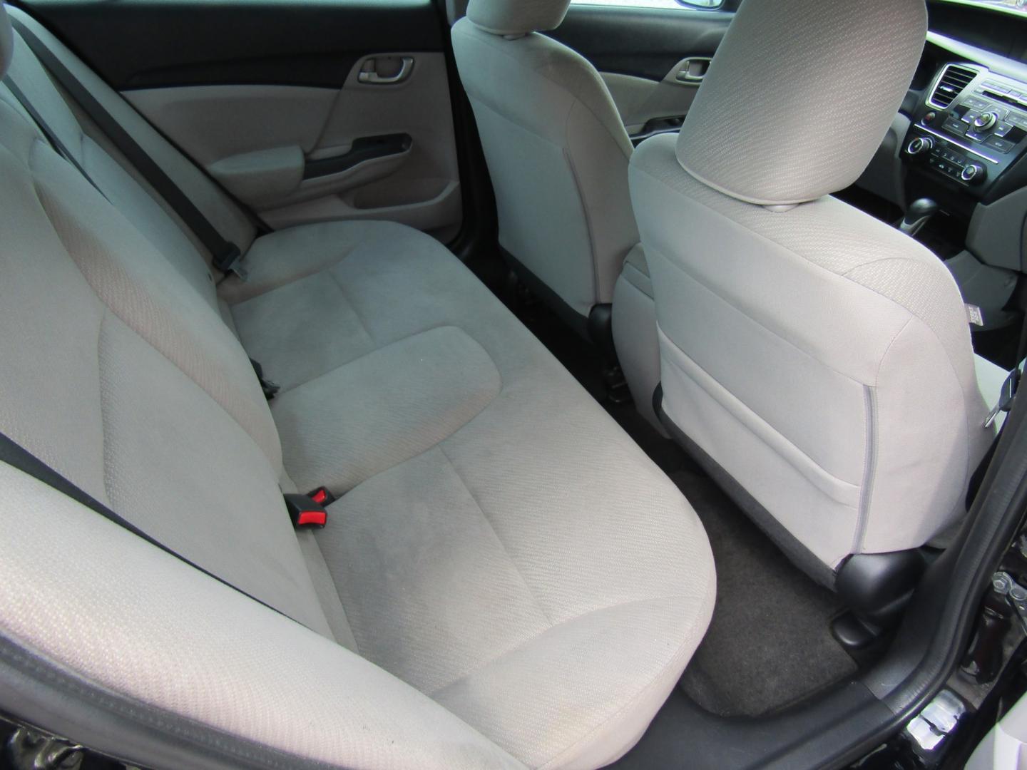 2013 Black Honda Civic LX Sedan 5-Speed AT (19XFB2F51DE) with an 1.8L L4 SOHC 16V engine, Automatic transmission, located at 15016 S Hwy 231, Midland City, AL, 36350, (334) 983-3001, 31.306210, -85.495277- Photo#7