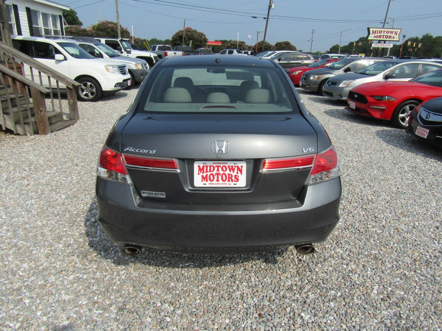 2012 Gray Honda Accord EX-L V6 Sedan AT (1HGCP3F83CA) with an 3.5L V6 SOHC 24V engine, Automatic transmission, located at 15016 S Hwy 231, Midland City, AL, 36350, (334) 983-3001, 31.306210, -85.495277- Photo#6