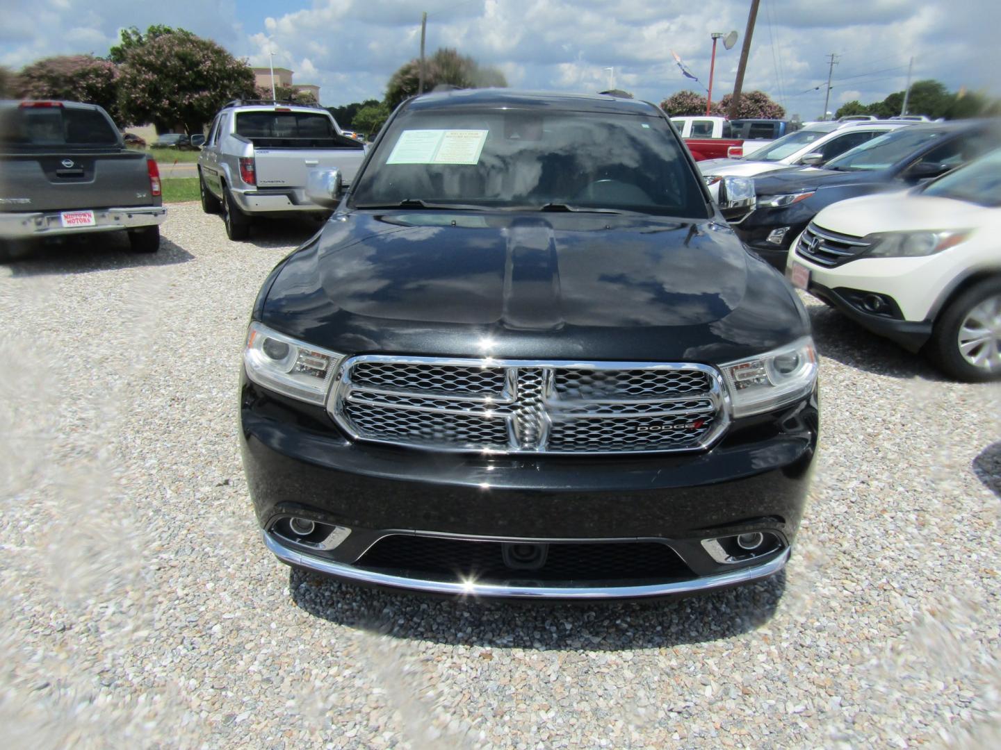 2015 Black Dodge Durango Citadel 2WD (1C4RDHEG9FC) with an 3.6L V6 DOHC 24V engine, Automatic transmission, located at 15016 S Hwy 231, Midland City, AL, 36350, (334) 983-3001, 31.306210, -85.495277- Photo#1
