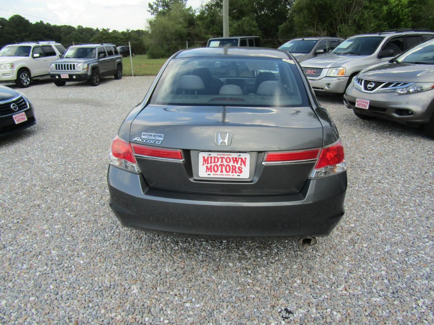 2012 Gray Honda Accord LX Sedan AT (1HGCP2F35CA) with an 2.4L L4 DOHC 16V engine, Automatic transmission, located at 15016 S Hwy 231, Midland City, AL, 36350, (334) 983-3001, 31.306210, -85.495277- Photo#6