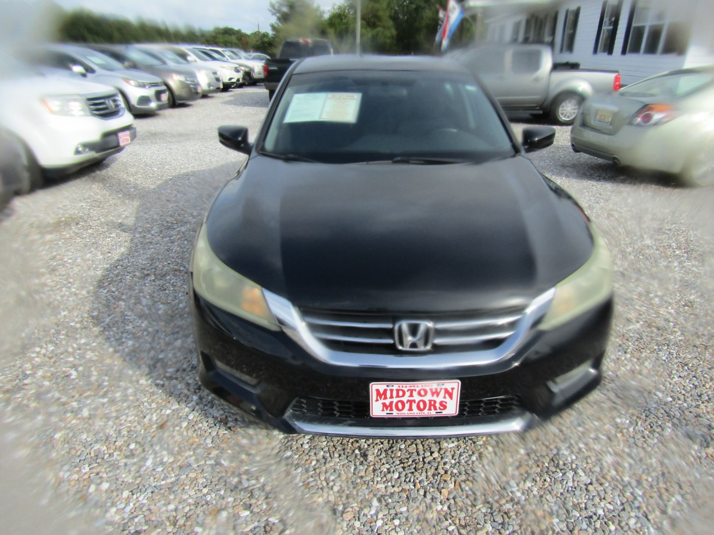 2014 Black Honda Accord Sport Sedan CVT (1HGCR2F5XEA) with an 2.4L L4 DOHC 16V engine, Automatic transmission, located at 15016 S Hwy 231, Midland City, AL, 36350, (334) 983-3001, 31.306210, -85.495277- Photo#1