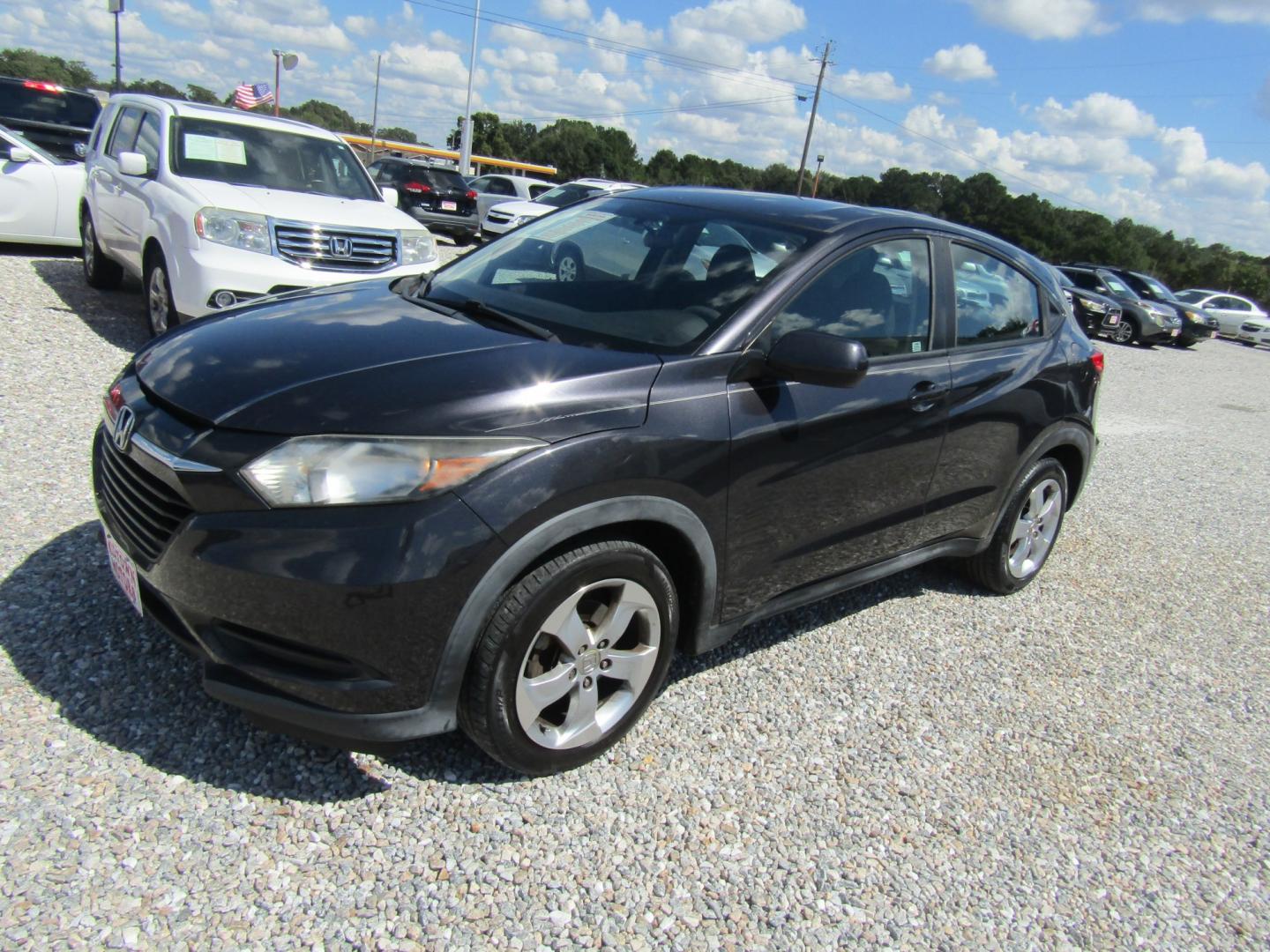 2016 Blue Honda HR-V LX 2WD CVT (3CZRU5H39GM) with an 1.8L L4 DOHC 16V engine, Automatic transmission, located at 15016 S Hwy 231, Midland City, AL, 36350, (334) 983-3001, 31.306210, -85.495277- Photo#2