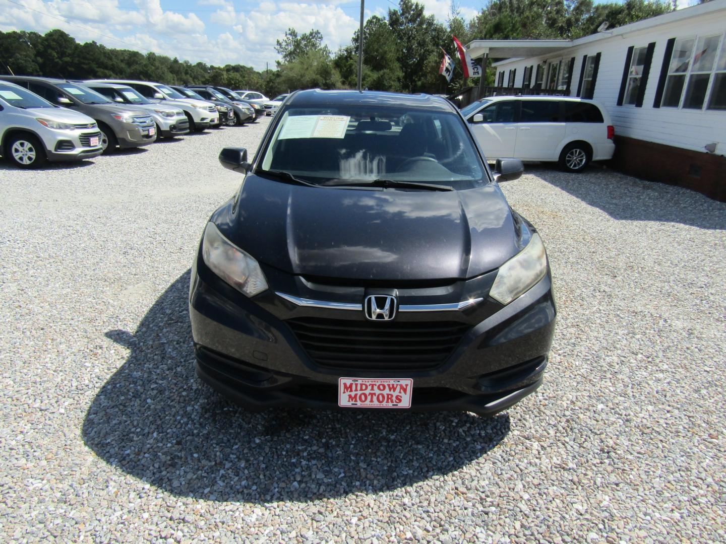 2016 Blue Honda HR-V LX 2WD CVT (3CZRU5H39GM) with an 1.8L L4 DOHC 16V engine, Automatic transmission, located at 15016 S Hwy 231, Midland City, AL, 36350, (334) 983-3001, 31.306210, -85.495277- Photo#1