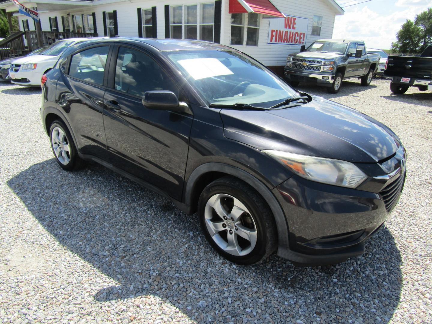 2016 Blue Honda HR-V LX 2WD CVT (3CZRU5H39GM) with an 1.8L L4 DOHC 16V engine, Automatic transmission, located at 15016 S Hwy 231, Midland City, AL, 36350, (334) 983-3001, 31.306210, -85.495277- Photo#0