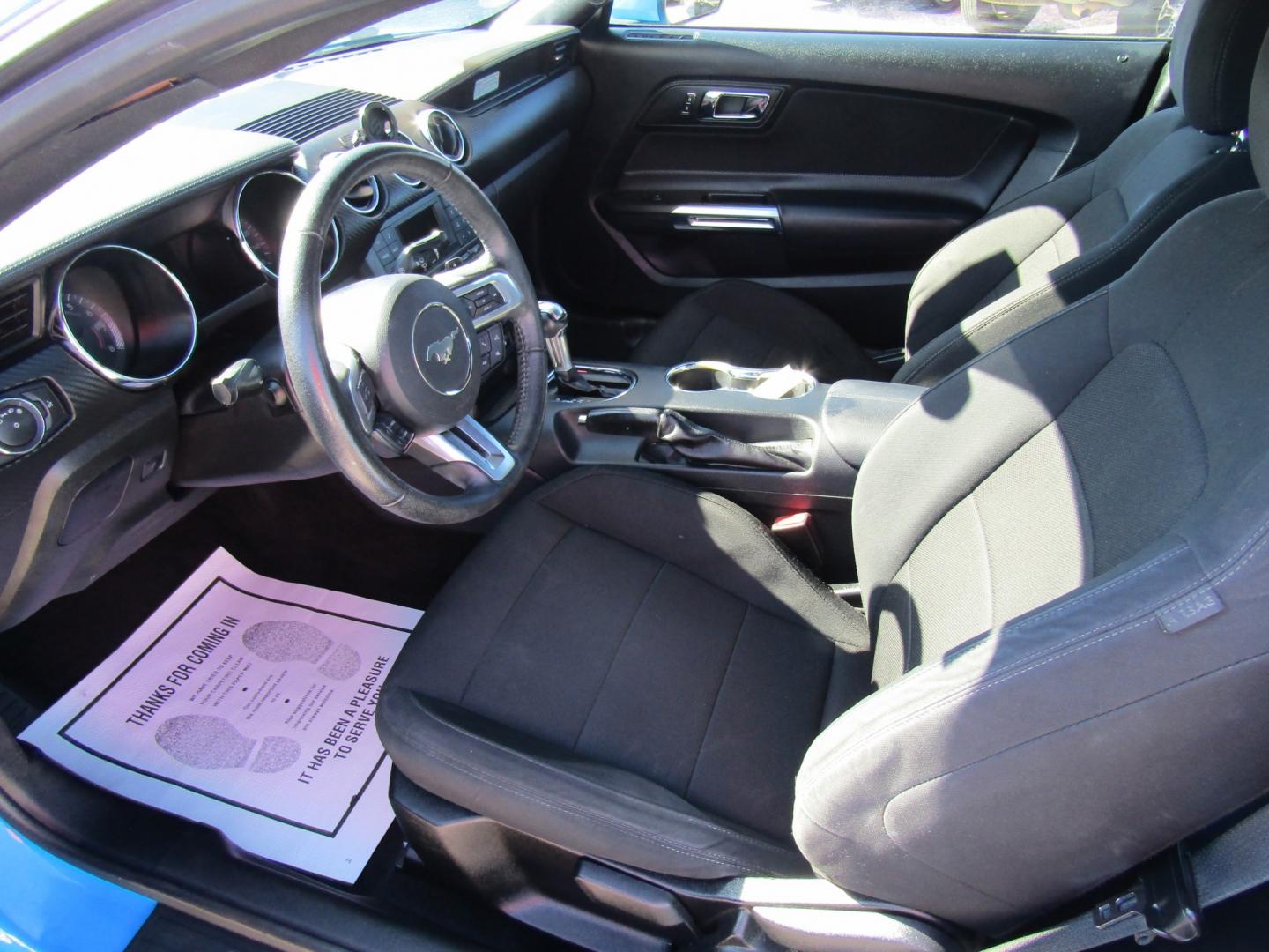 2017 Blue Ford Mustang V6 Coupe (1FA6P8AM3H5) with an 3.7L V6 DOHC 24V engine, Automatic transmission, located at 15016 S Hwy 231, Midland City, AL, 36350, (334) 983-3001, 31.306210, -85.495277- Photo#3