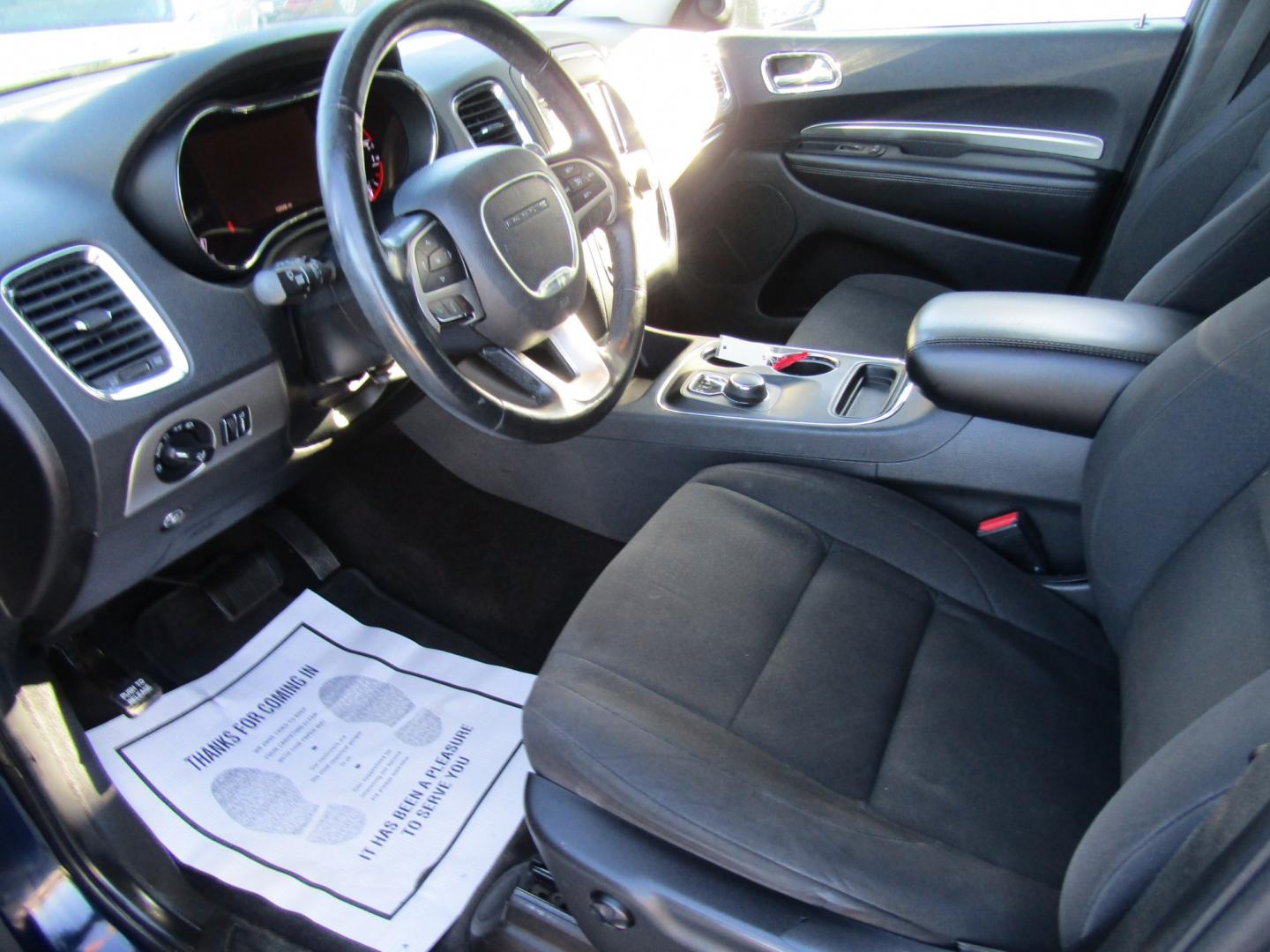 2015 Blue Dodge Durango SXT RWD (1C4RDHAG1FC) with an 3.6L V6 DOHC 24V engine, Automatic transmission, located at 15016 S Hwy 231, Midland City, AL, 36350, (334) 983-3001, 31.306210, -85.495277- Photo#3