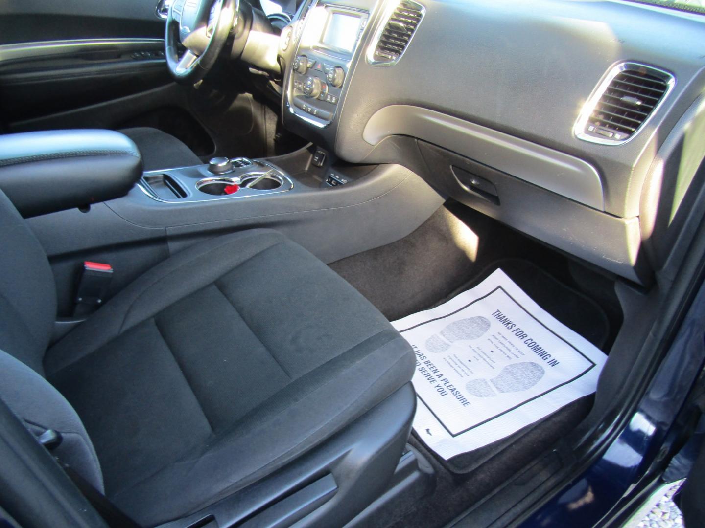 2015 Blue Dodge Durango SXT RWD (1C4RDHAG1FC) with an 3.6L V6 DOHC 24V engine, Automatic transmission, located at 15016 S Hwy 231, Midland City, AL, 36350, (334) 983-3001, 31.306210, -85.495277- Photo#8