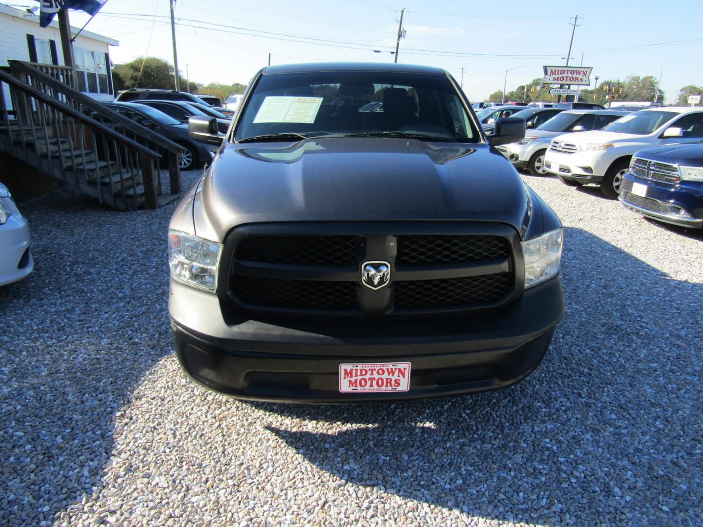 2019 Gray Ram 1500 Tradesman Quad Cab 2WD (1C6RR6FT4KS) with an 5.7L V8 OHV 16V engine, Automatic transmission, located at 15016 S Hwy 231, Midland City, AL, 36350, (334) 983-3001, 31.306210, -85.495277- Photo#1